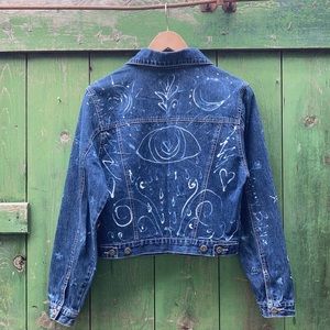 Stay groovy baby : True Blue :  Upcycled Vintage Jean Jacket